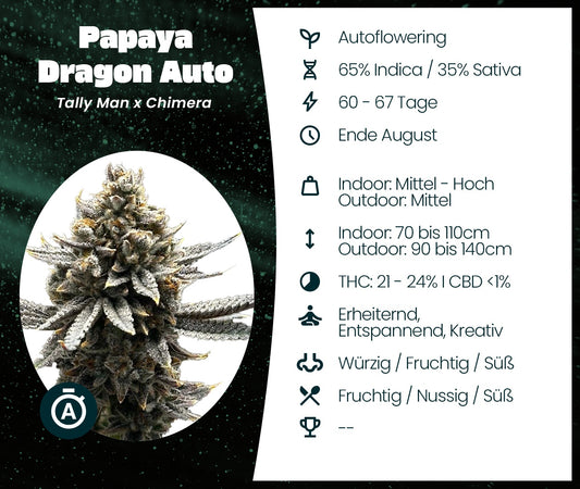 Gratis Cannabis Samen - Papaya Dragon Auto